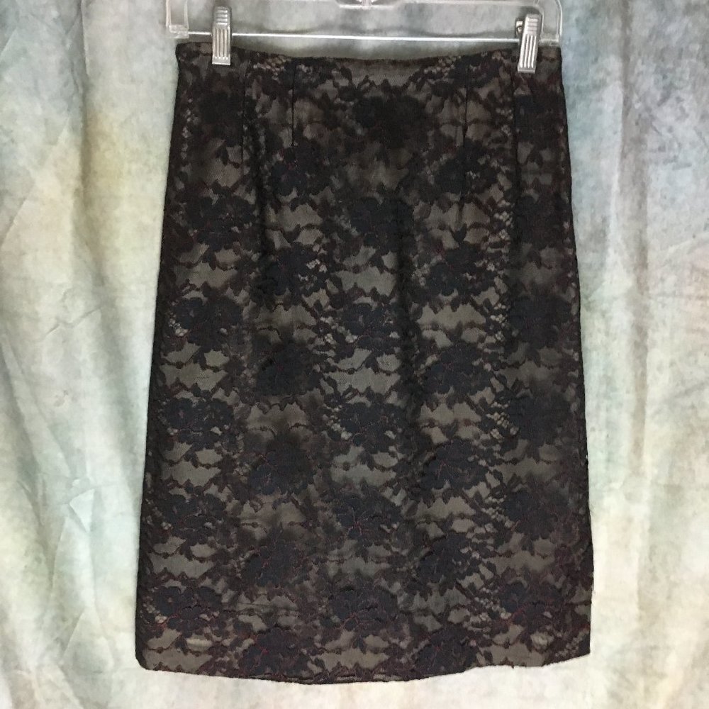 Vintage lace/satin skirt